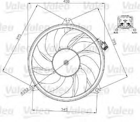 Вентилятор (охлаждение двигателя) VALEO 696071