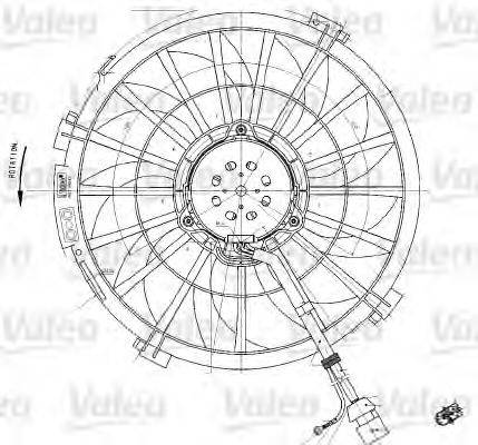 Вентилятор (охлаждение двигателя) VALEO 698542