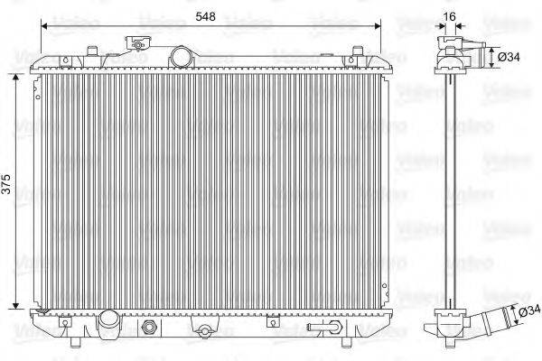 Радиатор (охлаждение двигателя) VALEO 701587