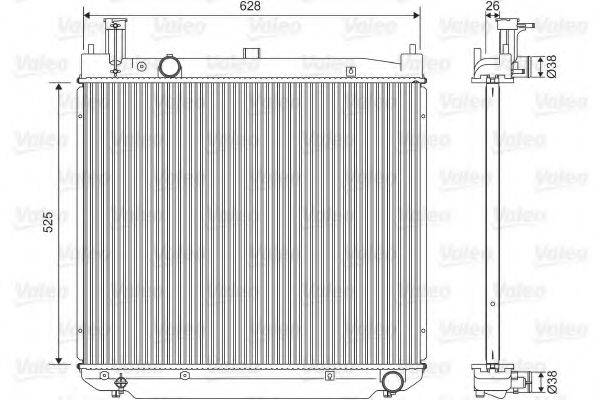 Радиатор (охлаждение двигателя) VALEO 701591