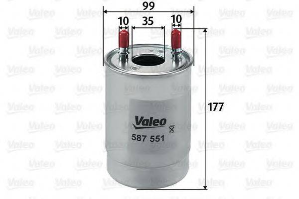 VALEO 587551 Фильтр топливный
