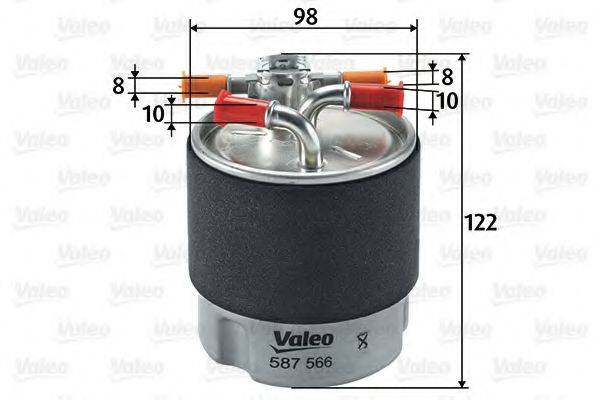 VALEO 587566 Фильтр топливный