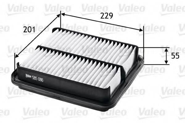 VALEO 585086 Фильтр воздушный двигателя
