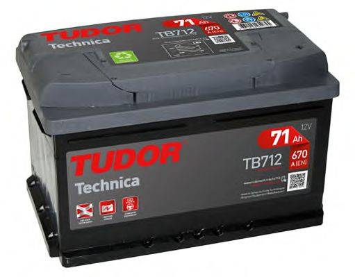 TUDOR TB712 АКБ (стартерная батарея)