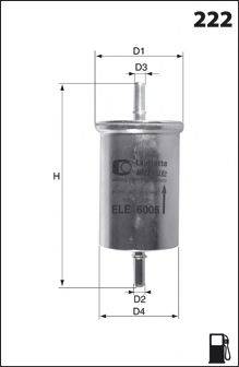 Фильтр топливный MECAFILTER ELE6015
