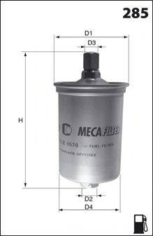 Фильтр топливный MECAFILTER ELE3570