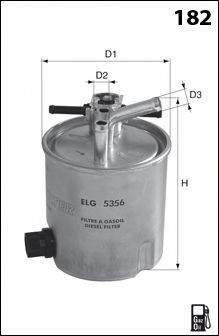 Фильтр топливный MECAFILTER ELG5356