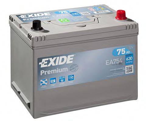 АКБ (стартерная батарея) EXIDE EA754