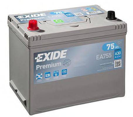 АКБ (стартерная батарея) EXIDE _EA755
