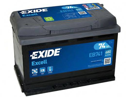 АКБ (стартерная батарея) EXIDE EB741