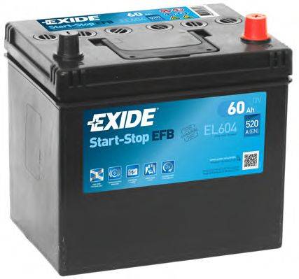 АКБ (стартерная батарея) EXIDE EL604