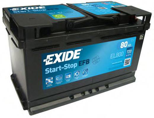 АКБ (стартерная батарея) EXIDE EL800