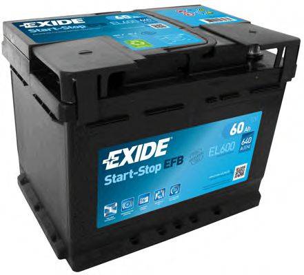 АКБ (стартерная батарея) EXIDE EL600