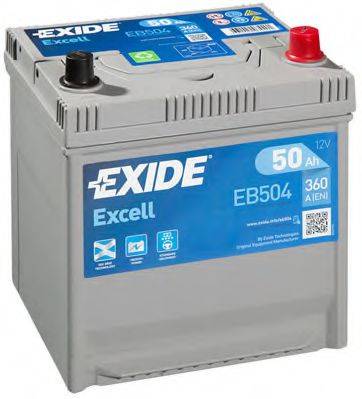 АКБ (стартерная батарея) EXIDE EB504