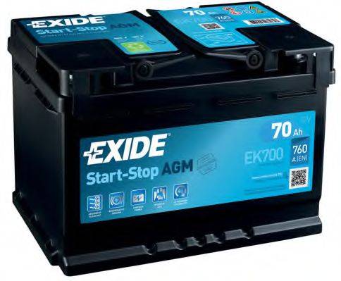 АКБ (стартерная батарея) EXIDE EK700