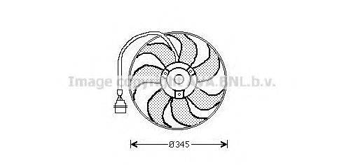 Вентилятор (охлаждение двигателя) AVA QUALITY COOLING AI7509