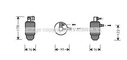 AVA QUALITY COOLING CND164 Ресивер-осушитель кондиционера