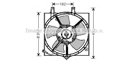 Вентилятор (охлаждение двигателя) AVA QUALITY COOLING DN7510