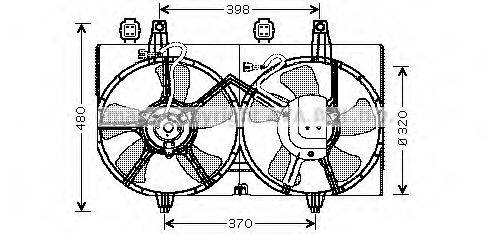 Вентилятор (охлаждение двигателя) AVA QUALITY COOLING DN7511