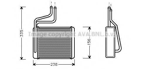 Радиатор отопителя AVA QUALITY COOLING FD6286