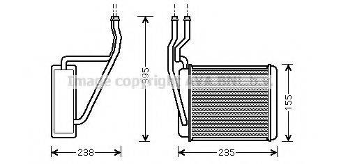 AVA QUALITY COOLING FD6329 Радиатор отопителя