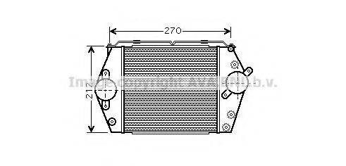 Охладитель наддувочного воздуха  AVA QUALITY COOLING MZ4188