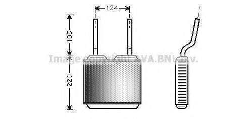 Радиатор отопителя AVA QUALITY COOLING OL6132