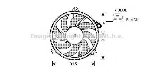 Вентилятор (охлаждение двигателя) AVA QUALITY COOLING PE7524