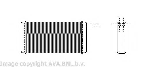 AVA QUALITY COOLING VW6128 Радиатор отопителя