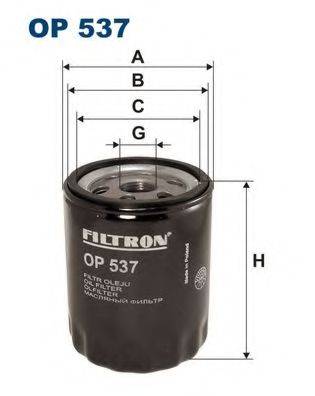 Масляный фильтр двигателя FILTRON OP537