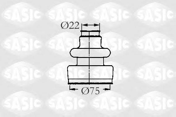 Пыльник ШРУСа (комплект) SASIC 2933593