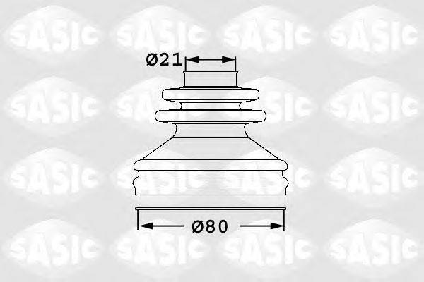 SASIC 1906029 Пыльник ШРУСа (комплект)
