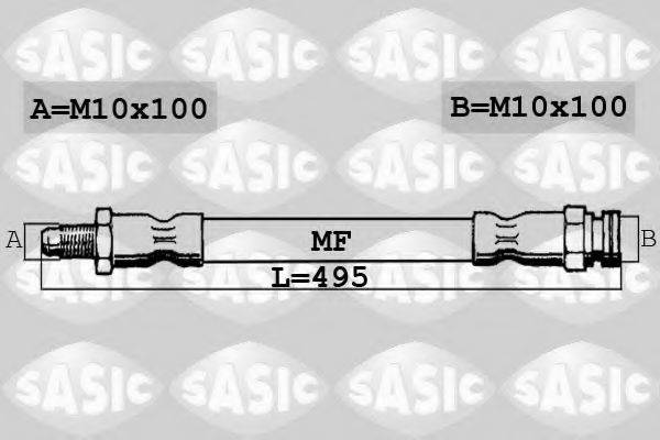 Шланг тормозной SASIC 6600016