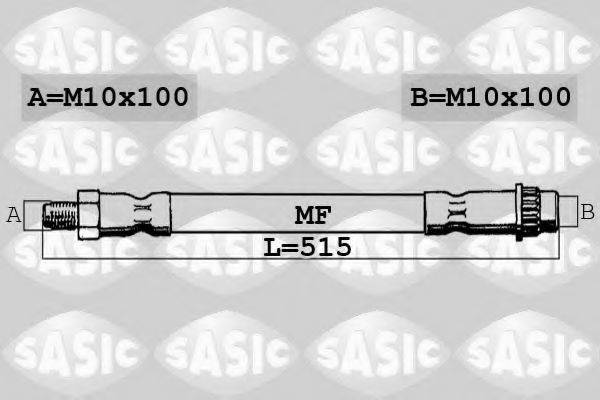Шланг тормозной SASIC 6604016
