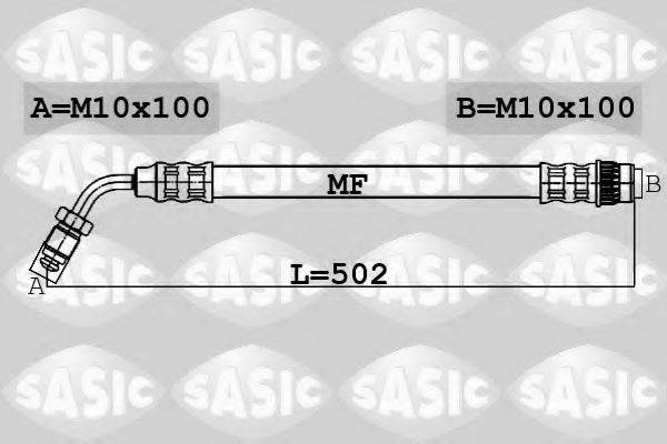 Шланг тормозной SASIC 6604017