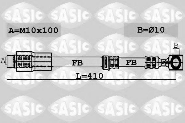 Шланг тормозной SASIC 6606044