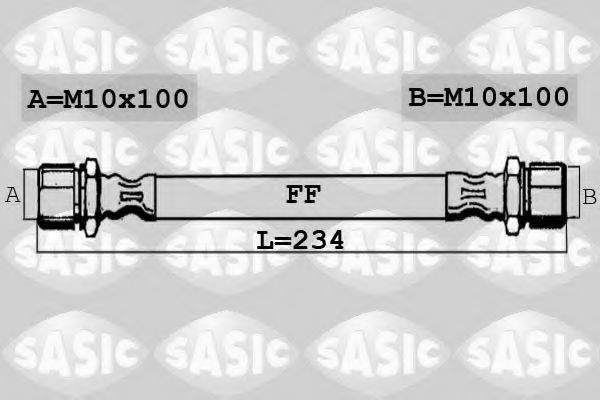 Шланг тормозной SASIC SBH6366