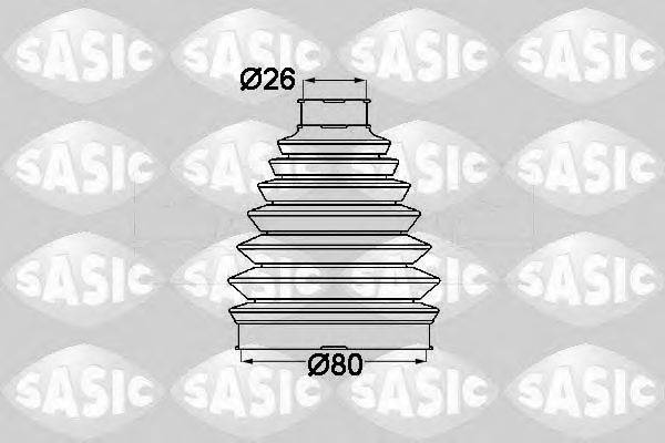 SASIC 1904013 Пыльник ШРУСа (комплект)