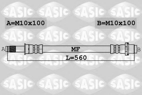 Шланг тормозной SASIC 6606241