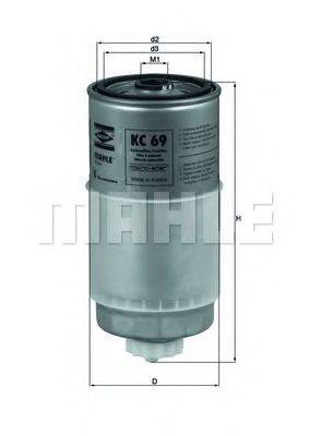 Фильтр топливный MAHLE ORIGINAL KC69