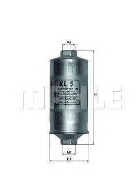 Фильтр топливный MAHLE ORIGINAL KL5