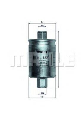 Фильтр топливный MAHLE ORIGINAL KL182