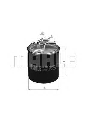 Фильтр топливный MAHLE ORIGINAL KL723D