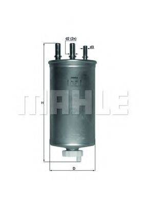 Фильтр топливный MAHLE ORIGINAL KL781
