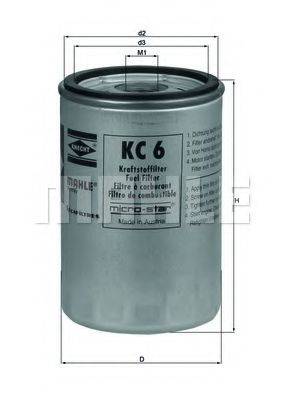 Фильтр топливный MAHLE ORIGINAL KC6