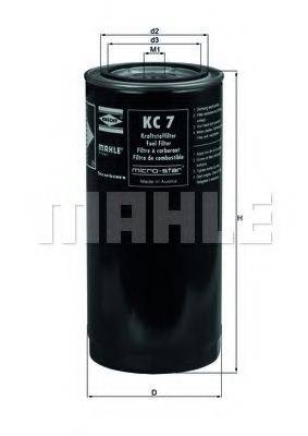 Фильтр топливный MAHLE ORIGINAL KC 7