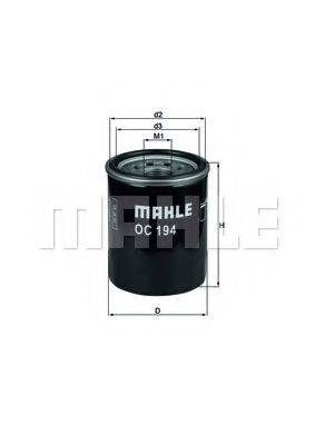 Масляный фильтр двигателя MAHLE ORIGINAL OC 194