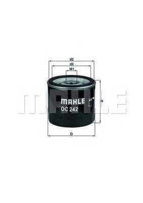 Масляный фильтр двигателя MAHLE ORIGINAL OC242