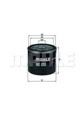 Масляный фильтр двигателя MAHLE ORIGINAL OC272