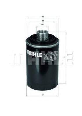 Масляный фильтр двигателя MAHLE ORIGINAL OC 456